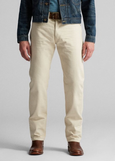 Jeans Ralph Lauren Hombre Creme - Straight Fit - FLJZT2178